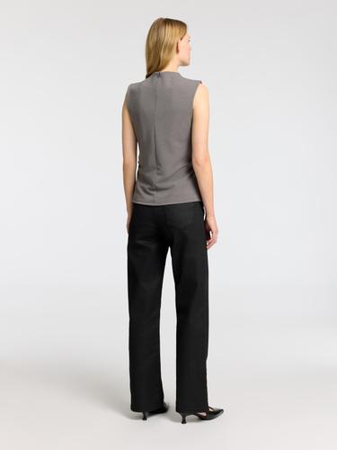 SLFMARWA SL HIGH NECK TOP L Slim Fit - Grey