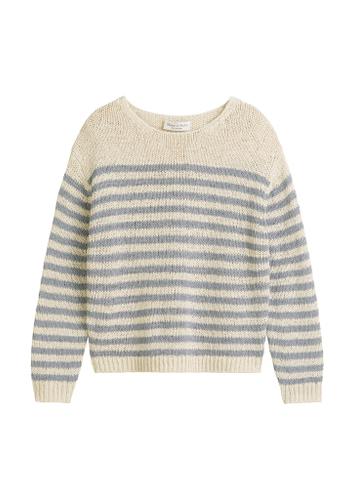 Gestreifter Pullover loose Mehrfarbig M