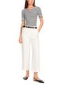 Ringel-T-Shirt aus Baumwoll-Ripp 38 - White And Black
