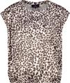 Blusenshirt mit Leomuster 36 - Coffee Bean Gemustert