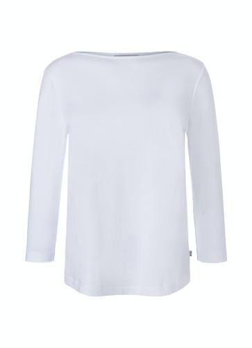 Longsleeve Rundhals 3/4 Arm Weiß