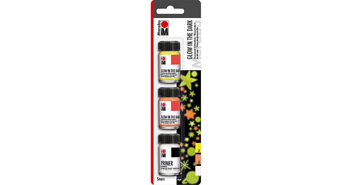 GLOW IN THE DARK Set STARS, 3 x 15 ml