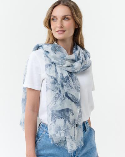 Schal Sustainability Edition - Stola mit wilden Tieren OS - Poppy Seed
