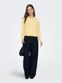 ONLLOYAL LS ONECK KNT NOOS XS Knit Fit - Sunlight