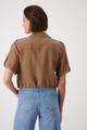 Jacke mit Pattentaschen 36 - Brandy