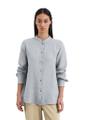 A-Shape-Leinenbluse regular Blau 34