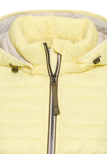 Gefütterte Jacke mit abnehmbarer Kapuze 48 Shaped Fit - Lemon