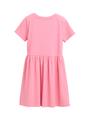 Mini-Kleid mit Rippstruktur 92/98 A-Linie - Sunrise Pink