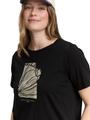 Plus Size - T-Shirt mit Print 48 Regular Fit - Black