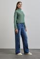 Shirt mit Rippstruktur 38 - Sunlit Green Mel.