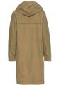 Langer Parka mit verstellbarer Taille Grün 38