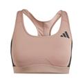 ADIDAS Damen BH Powerreact Train Medium-Support 3-Streifen M/CD in Braun