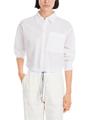 Cropped Bluse "Rethink Together" 38 - White