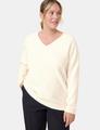 Wärmender Basic Pullover mit V-Ausschnitt 48 Figurumspielend | Gerade geschnitten - Pearl
