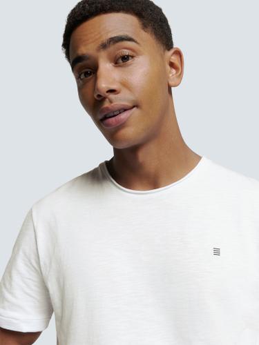 T-Shirt Crewneck Slub Weiß S