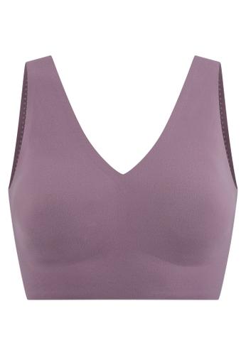 Bustier mit Pads 42 - Malve
