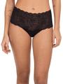SOFTSTRETCH Taillenslip mit Spitze TU - Schwarz