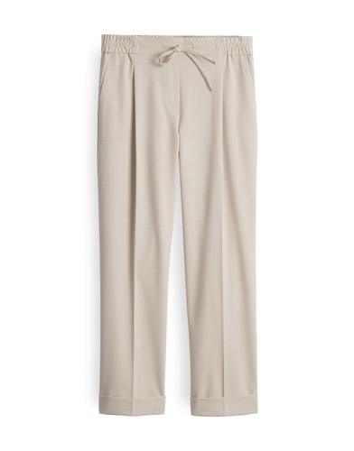 OPUS Bundfaltenhose »Melosa« mit seitlichen Galonstreifen - Beige / 42