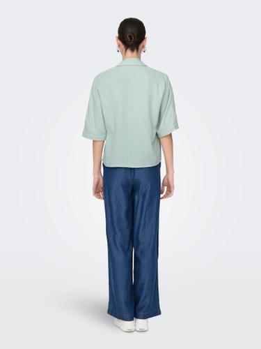 ONLTHYRA LIFE SS SHIRT NOOS WVN Grün, Blau L