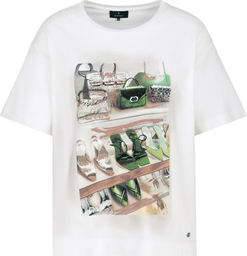 T-Shirt mit Schuh- und Taschenprint 34 - Off-white