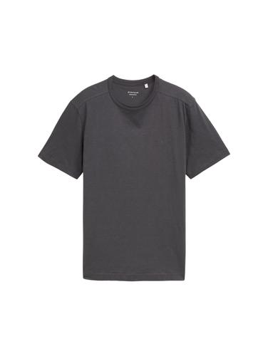 Basic T-Shirt aus Baumwolle XXL Regular Fit - Tarmac Grey