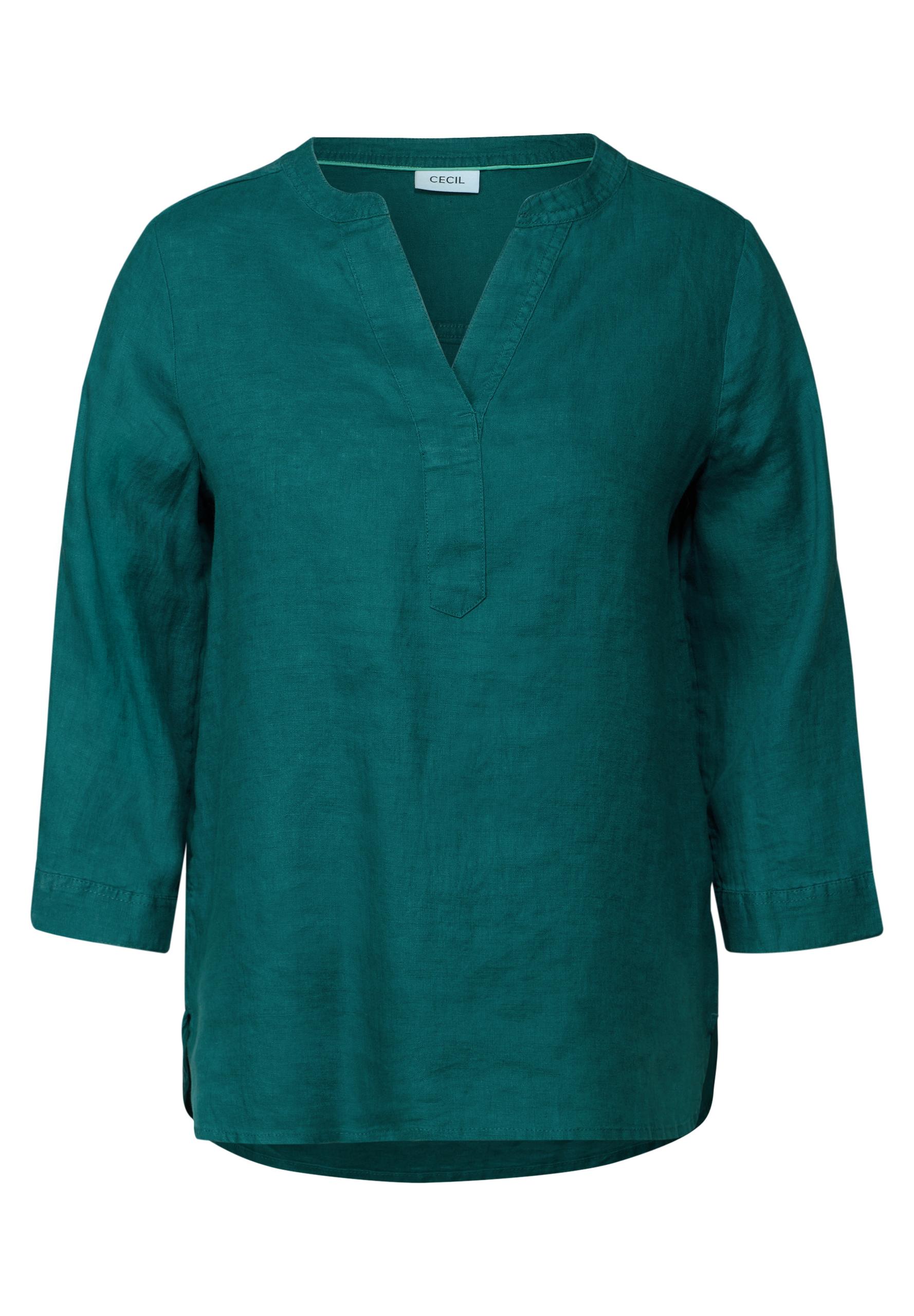 Leinenbluse M - Green Lagoon