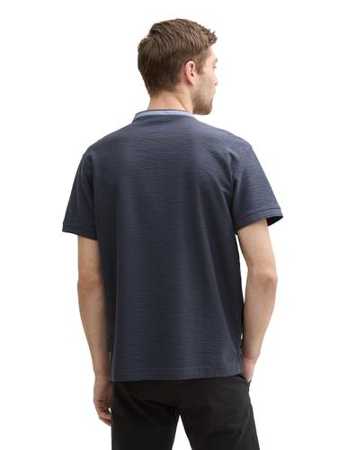 Poloshirt mit Stehkragen XL Regular Fit - Blueish Grey