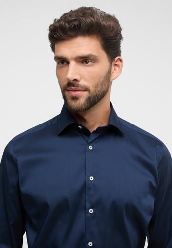 Performance Shirt Twill-Stretch Langarm 45/Langarm - 65cm MODERN FIT - Navy