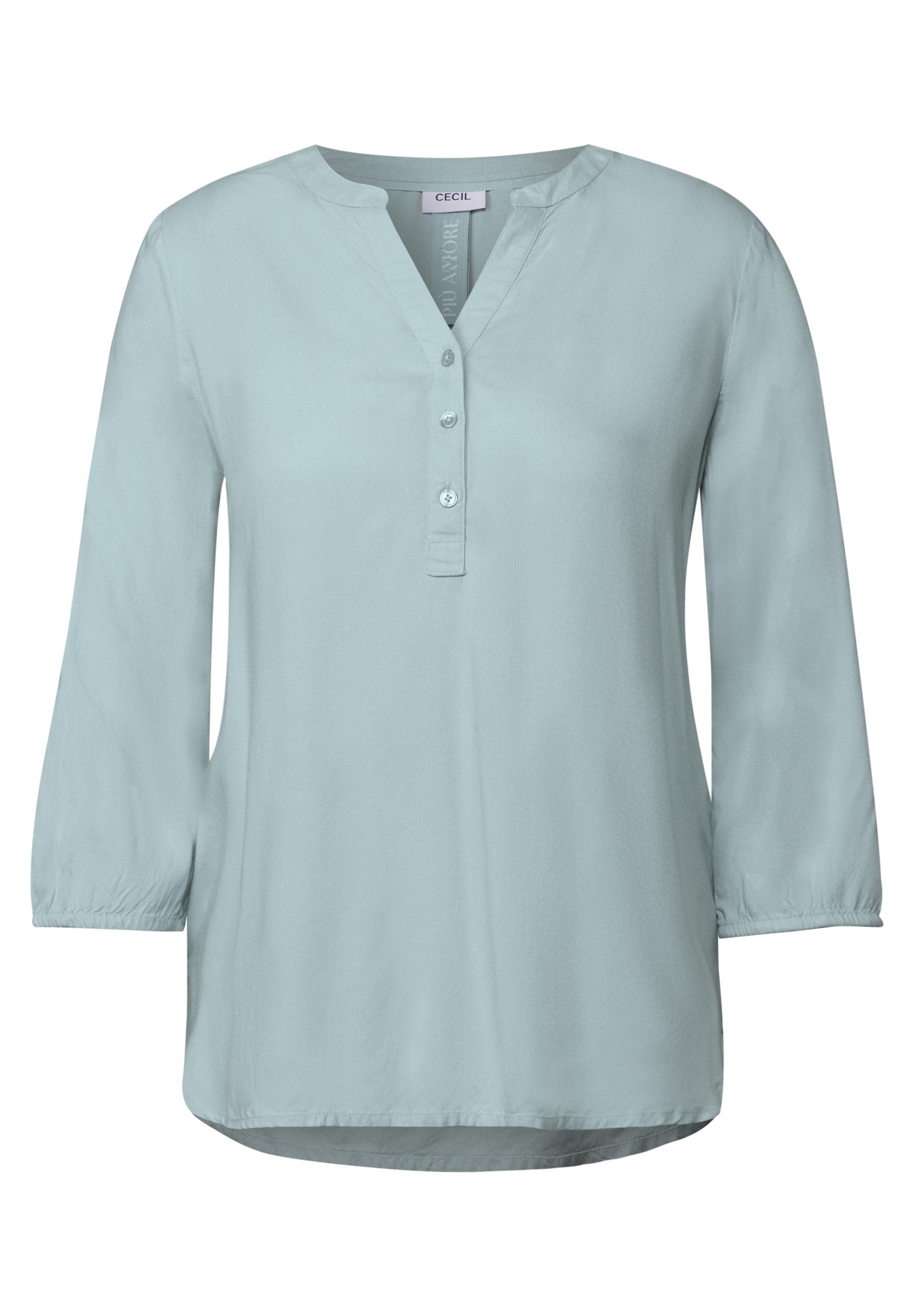 Bluse in Unifarbe M - Cool Salvia Green