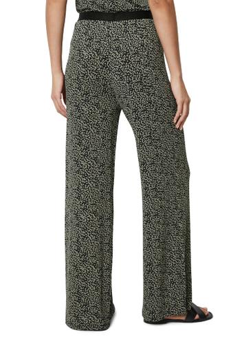 Weite Jersey-Hose mit Allover-Print XXL - Multi