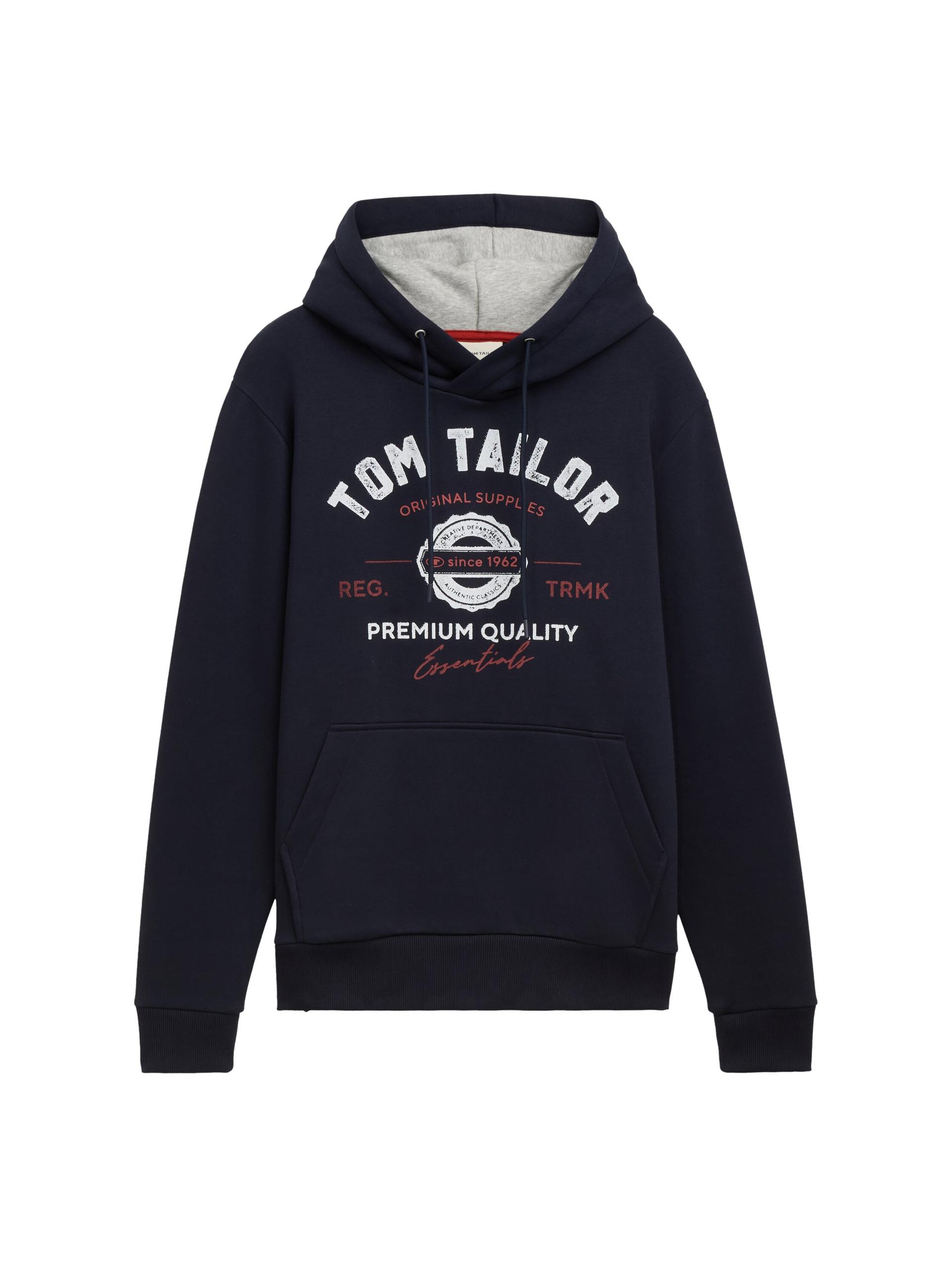 Hoodie Sweatshirt mit Logo-Print XXL Regular Fit - Sky Captain Blue
