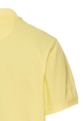 Kurzarm Poloshirt aus Baumwolle Gelb L