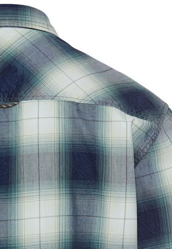 Regular Fit Langarmhemd aus Baumwolle Blau 3XL