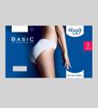 Sloggi Jazzpants (2 Stück)mit elastischer Mäusezähnchenkante - Weiß / 38