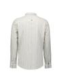Shirt Vertical Big Stripe With Linen M Regular Fit - Taupe