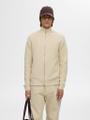 SLHDANE LS KNIT STRUCTURE FULL ZIP Grau S