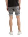 TTJOSH REGULAR SLIM Jeans Shorts mit Superstretch 33 Slim Fit - Used Light Stone Grey Denim