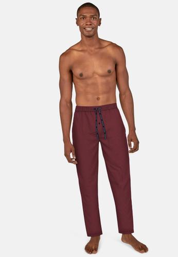 TOM TAILOR Herren Lange-Hose kariert 1er Pack 52 - Rot-dunkel-karo