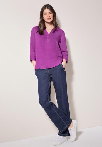 Leinenbluse S - Magenta Lacquer