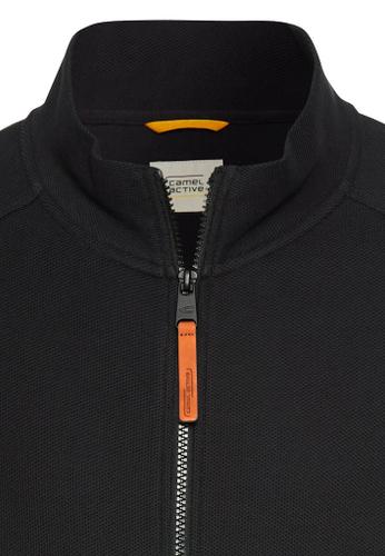 Sweatjacke mit Stehkragen Schwarz 3XL