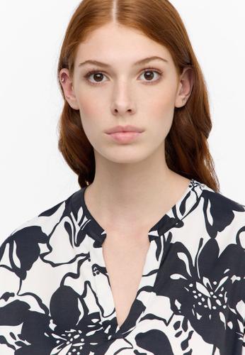 Bluse Viskose Langarm Schwarz 40/Langarm