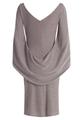 Cocktailkleid 42 Figurnah - Taupe/silver