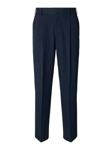 SLH220-LOOSE FINN FLEX PANTS NOOS L Locker geschnitten - Navy Blazer