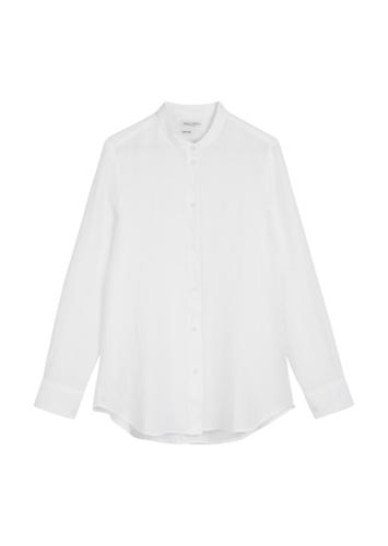 A-Shape-Leinenbluse regular Weiß 34