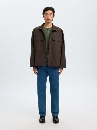 SLHTILUM LS KNIT RELAXED CREW NECK XL Locker geschnitten - Sky Captain