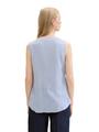Gestreifte ärmellose Bluse 36 Regular Fit - Royal Blue White Stripe