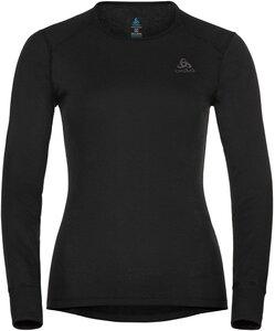 ODLO Damen Langarm Shirt BL TOP crew neck l/s ACTIVE WARM ECO XXL in Schwarz