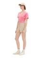 crinkle blouse t-shirt M Slim Fit - Fresh Pink
