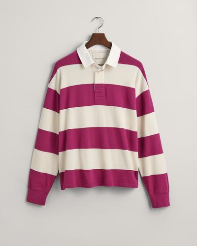 Heavy Rugger mit Blockstreifen XL - Beautyberry Purple
