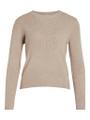 VICOMFY O-NECK L/S KNIT TOP- NOOS L Normal geschnitten - Natural Melange